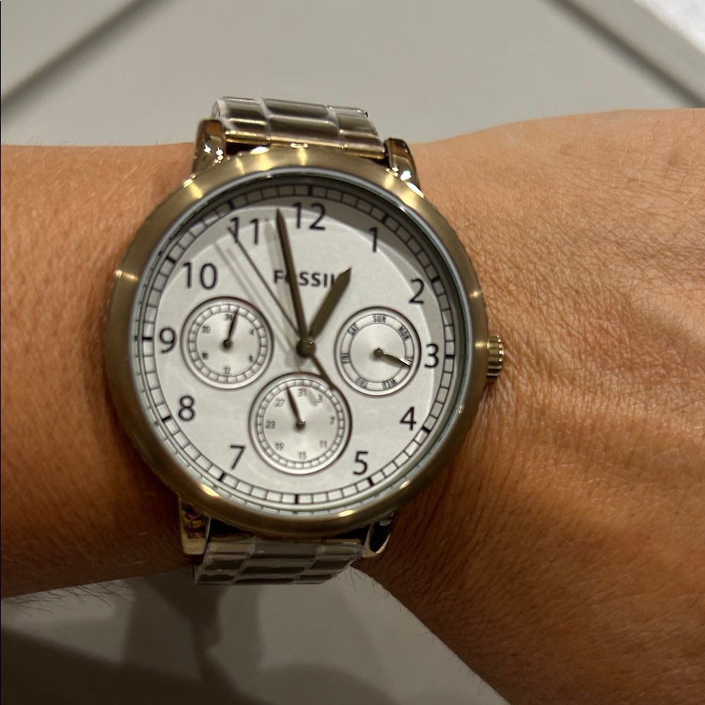 Fossil Antique Gold Chronograph men Watch